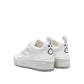 White Calfskin Low Top Sneakers