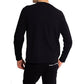 Black Cotton Sweatshirt