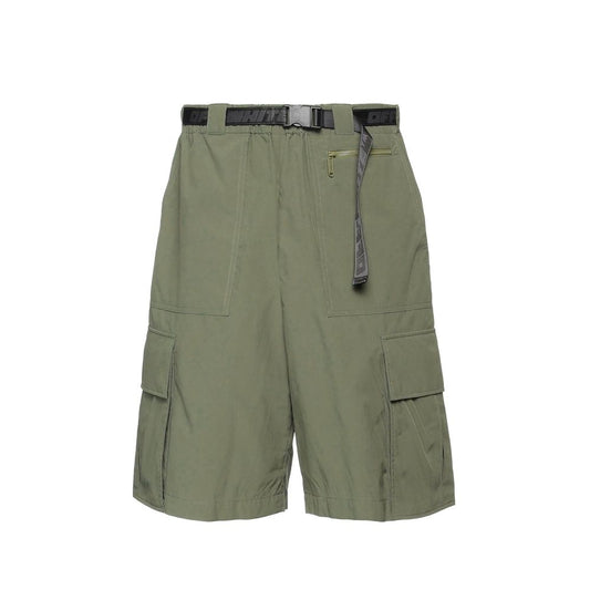 Bicolor Polyamide Cargo Shorts
