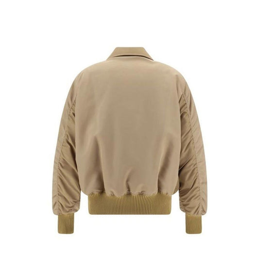 Beige Polyamide Bomber