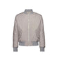 Gray Polyester Bomber