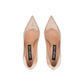 Rose Gold Calfskin High Heel Pumps
