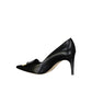 Black Calfskin High Heel Pumps
