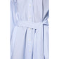 Blue Cotton Casual Dress