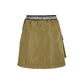 Bicolor Polyester Mini Skirt