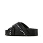 Black Polyethylene Slippers