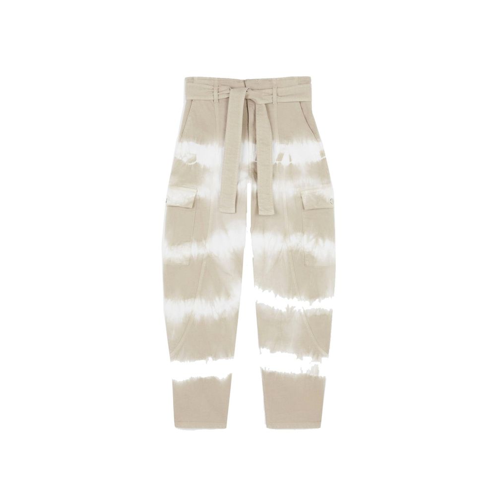 White Cotton Cargo Pants