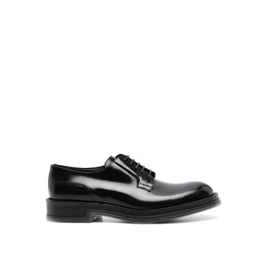 Black Calfskin Oxfords And Derbies