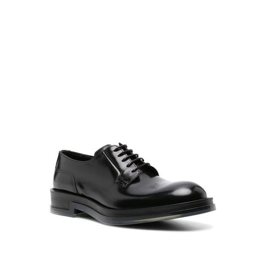 Black Calfskin Oxfords And Derbies