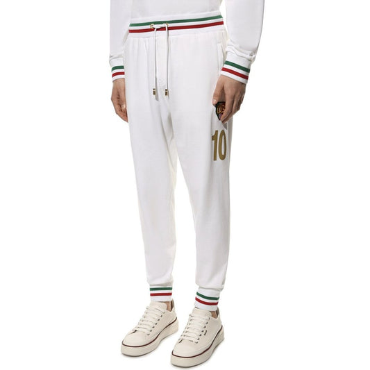 White Cotton Joggers (Workout Pants)