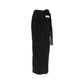 Black Elastane Long Skirt