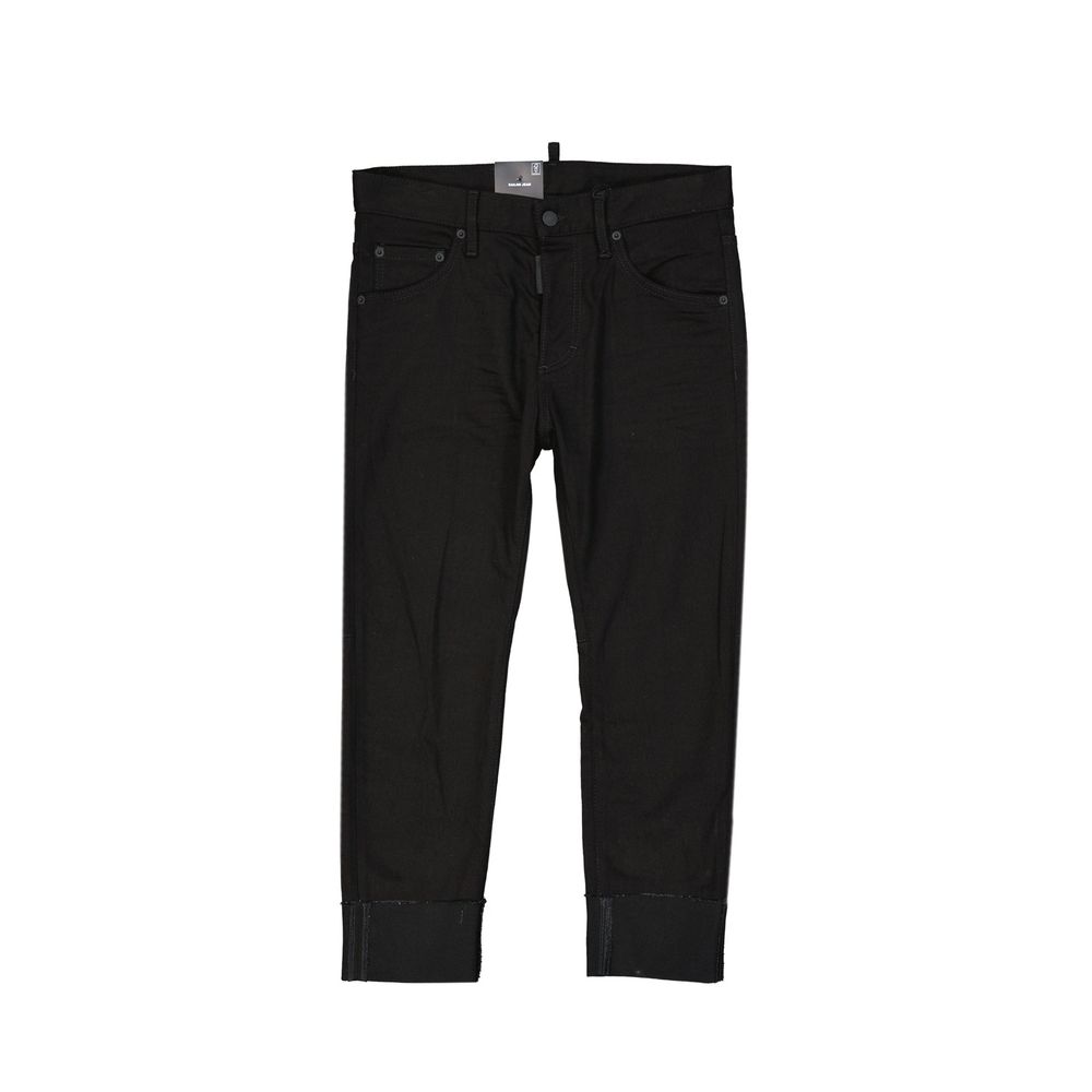 Black Cotton Jeans Denim