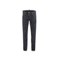 Blue Cotton Straight-Leg Jeans