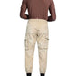 Beige Cotton Cargo Pants