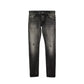 Black Cotton Skinny Jeans