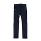 Blue Cotton Casual Pants