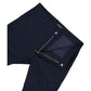Blue Cotton Casual Pants