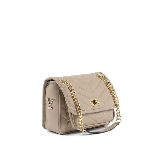 Beige Leather Crossbody Bag