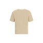 Cream Cotton T-Shirt