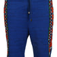 Blue Cotton Printed Bermuda Trousers Shorts