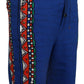 Blue Cotton Printed Bermuda Trousers Shorts