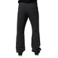 Black Straight Fit Mid Waist Denim Trouser Jeans