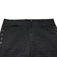 Black Straight Fit Mid Waist Denim Trouser Jeans