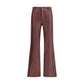 Bordeaux Leather Pants