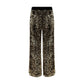 Gold Polyamide Casual Pants