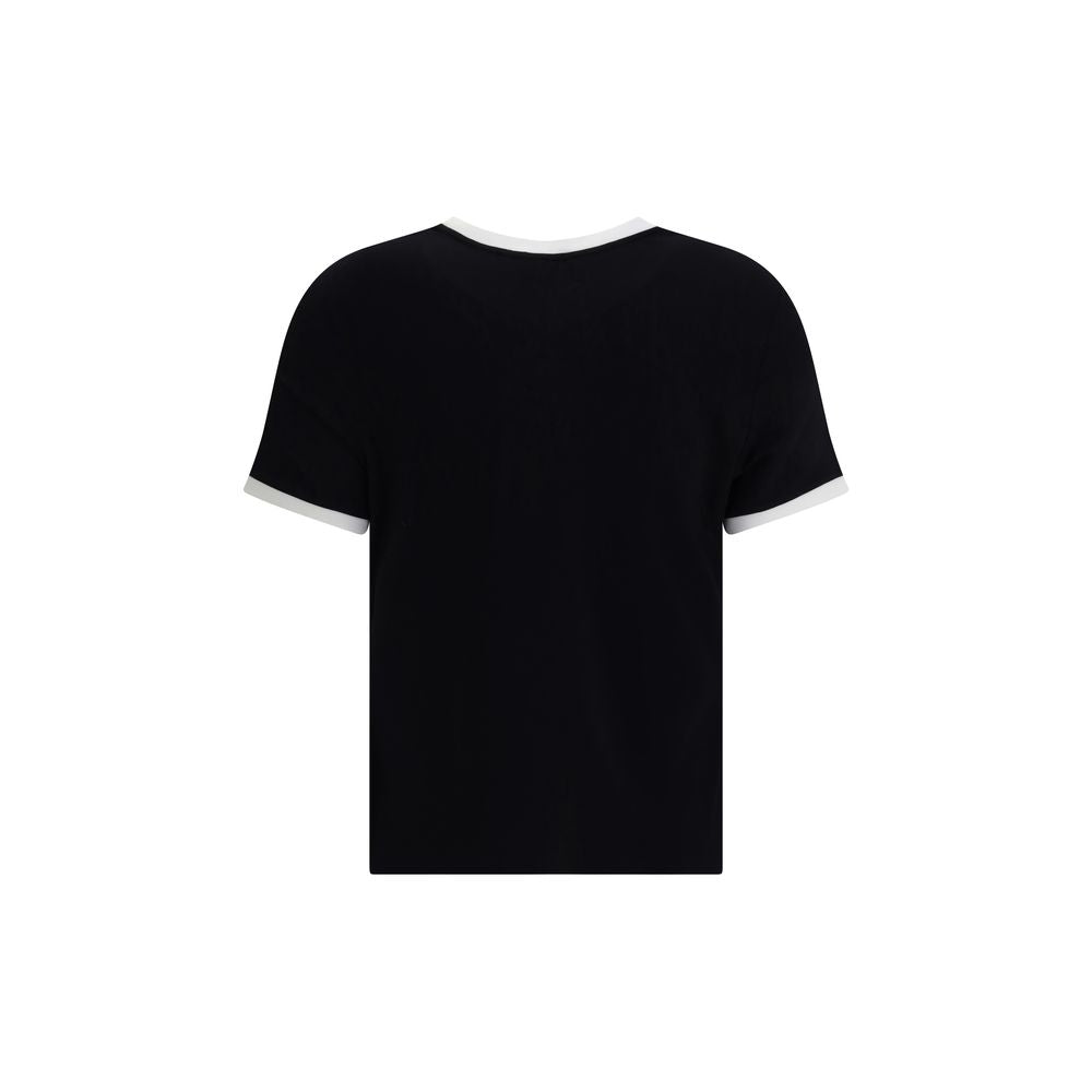 Black Viscose T-Shirt