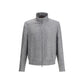 Gray Linen Bomber