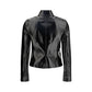 Black Cotton Full-Length Jacket