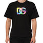 Black Logo Print Cotton Crew Neck T-shirt
