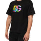 Black Logo Print Cotton Crew Neck T-shirt