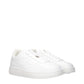 White Leather Low Top Sneakers