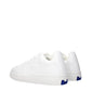 White Leather Low Top Sneakers