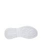 White Fabric Chunky Sneakers