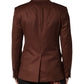 Brown Cashmere Single Breasted Jacket Blazer