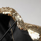 Gold Sequined Double Breasted Jacket Blazer