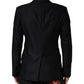 Black MARTINI Single Breasted Jacket Blazer