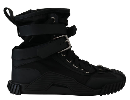 Sorrento Sneakers Nylon Black High Top Shoes