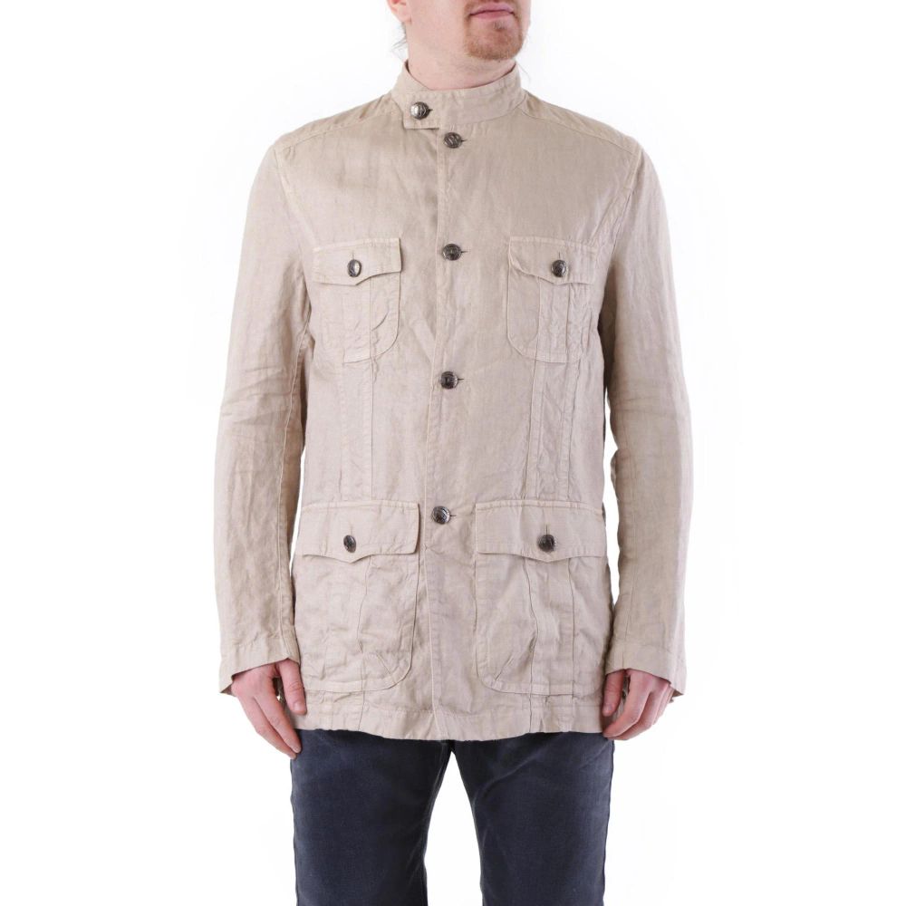 Beige Linen Coat