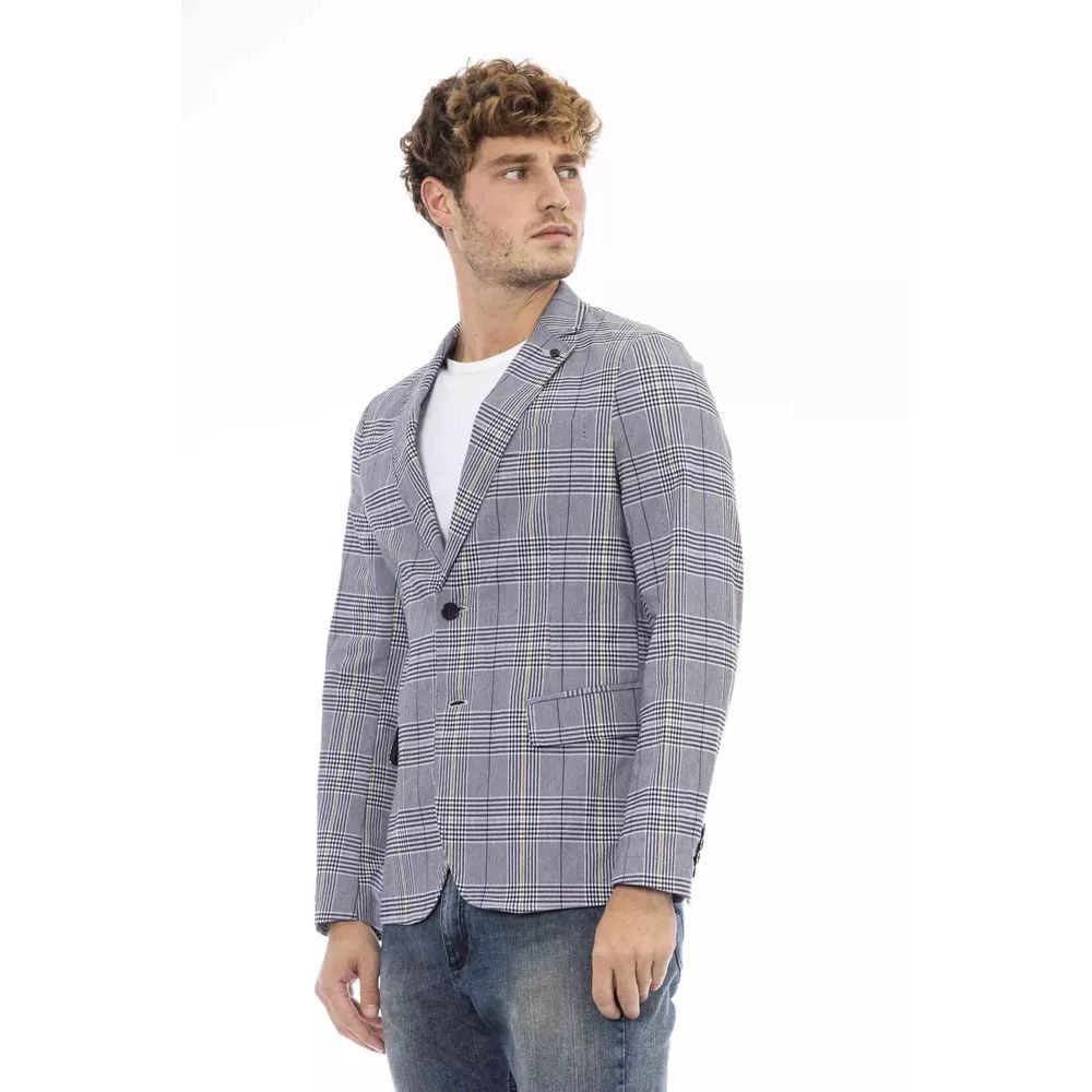 Blue Polyester Blazer