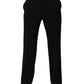 Black Wool Straight Men Dress Trouser Pants