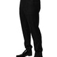 Black Wool Skinny Dress Formal Trouser Pants