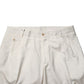 White Silk Tapered Dress Men Trouser Pants