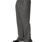 Gray Houndstooth Straight Dress Trouser Pants