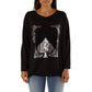 Black Viscose Sweatshirt