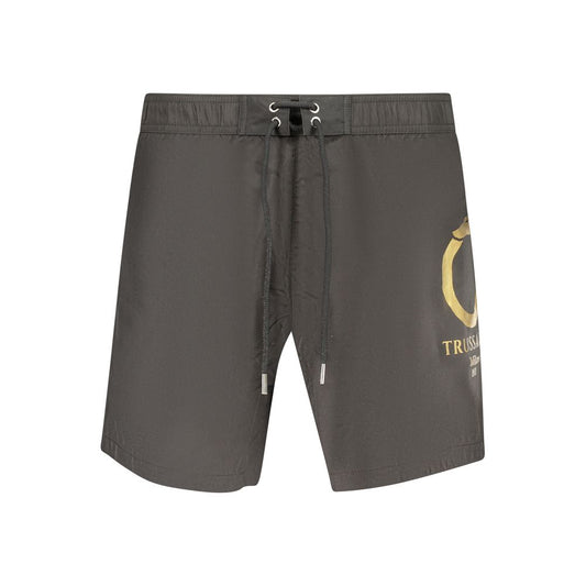 Nero Polyester Men's Swim Boxer