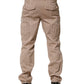 Beige Straight Cargo Chino Men Trouser Pants